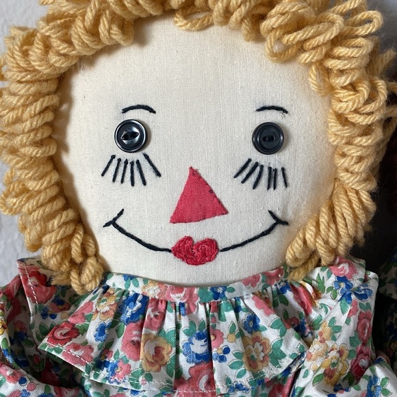 Floral Rag Dolls Set - Raggedy Ann and Andy - Picture 2 of 6